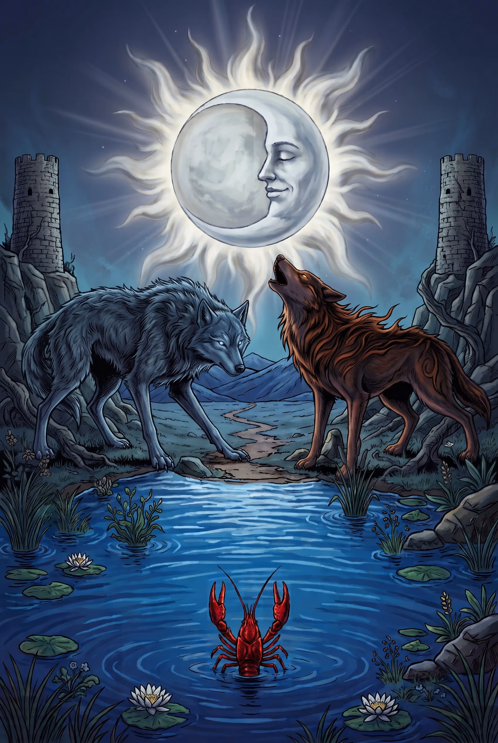 Exemple d'image obtenue avec le prompt La Lune