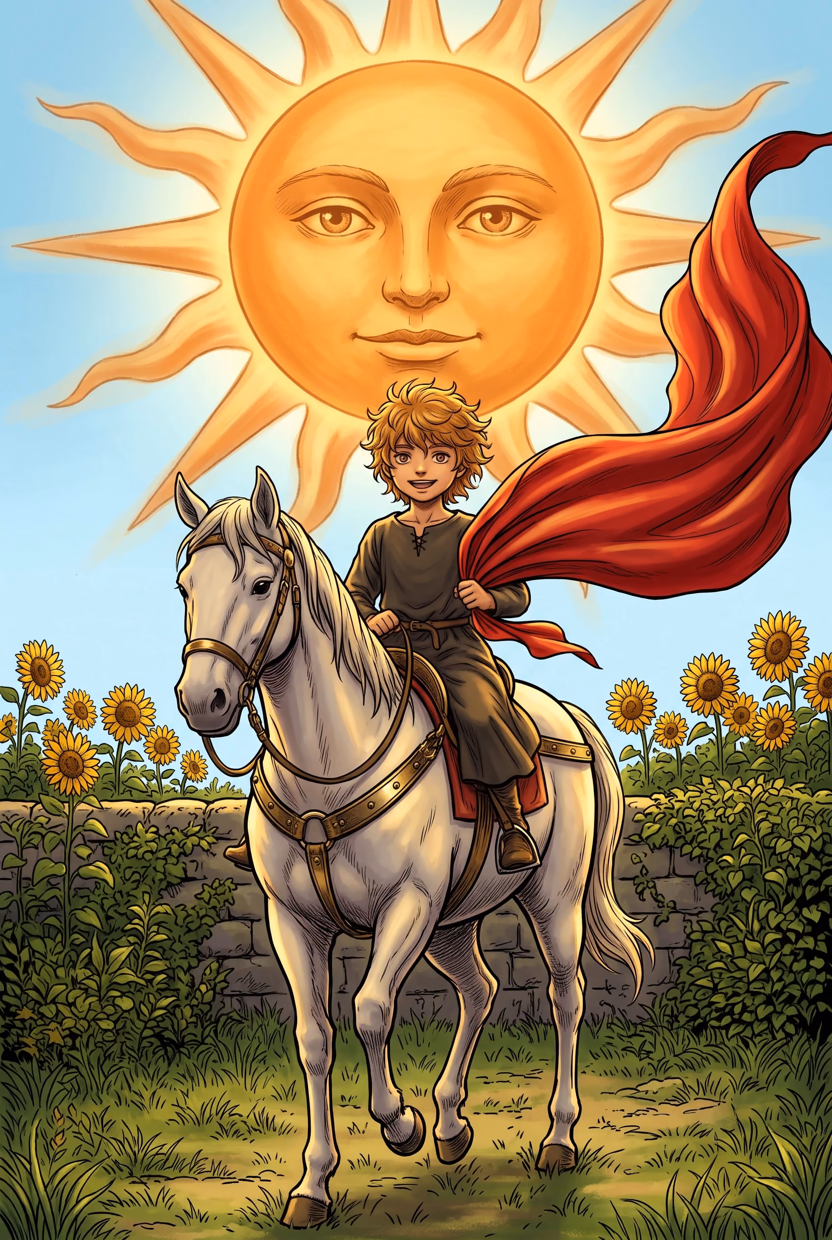 Exemple d'image obtenue avec le prompt Le Soleil